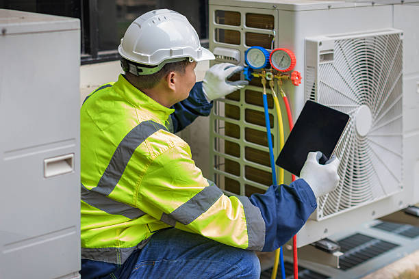 Professional Hvac Maintenance technician working in Monticello, NY